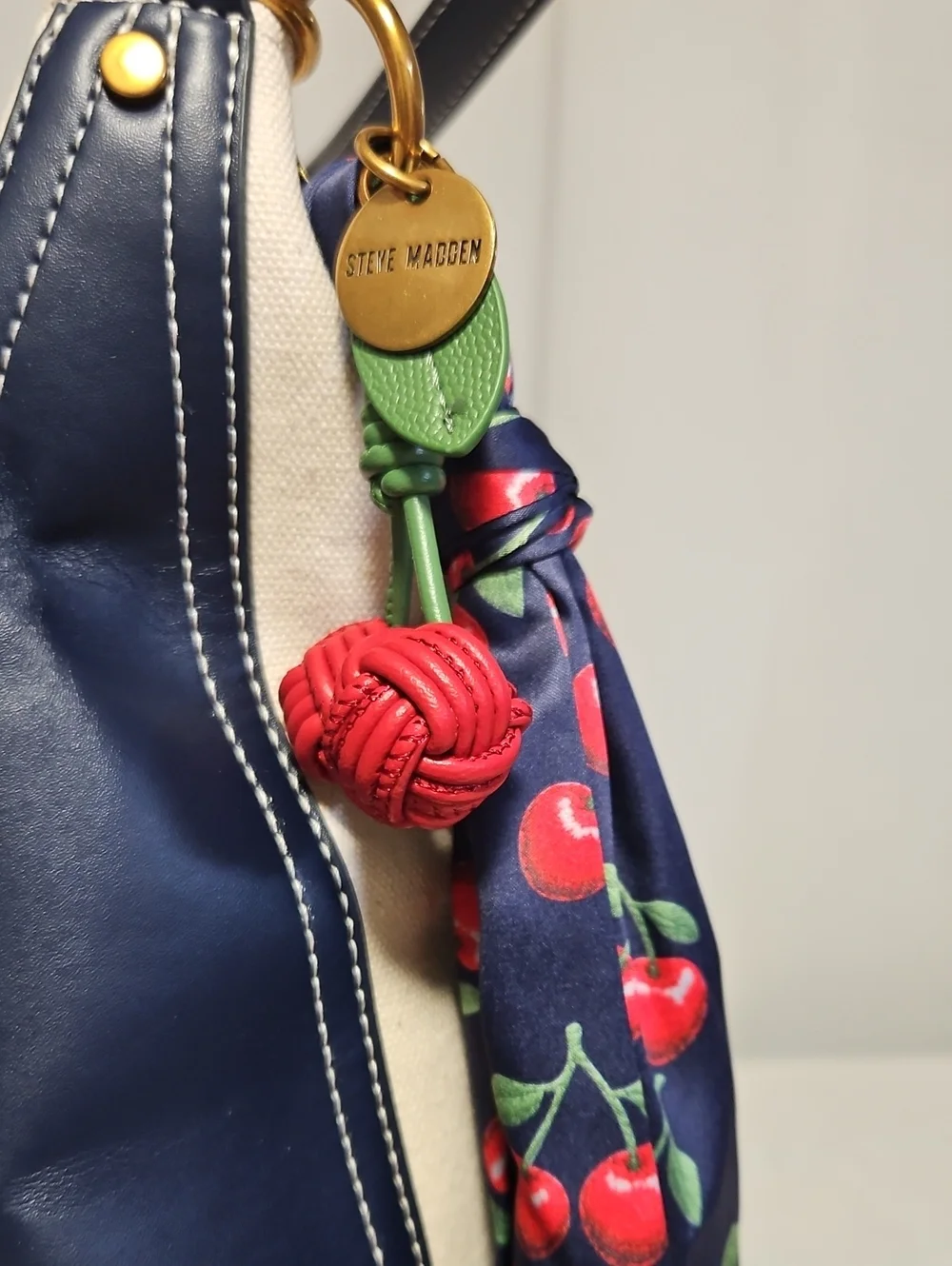Steve Madden Nautical Style Hobo With Cherry Details